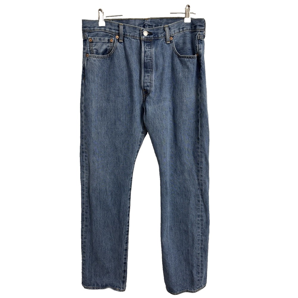 Levi's 501 Men's 36x34 Button Fly Denim Jeans‎ Classic Straight Leg Vintage Y2K